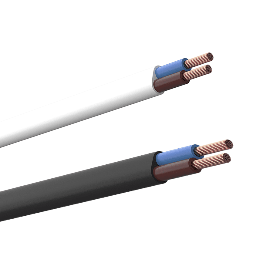 PVC kabel soepel VMVS H03VVH2-F plat
