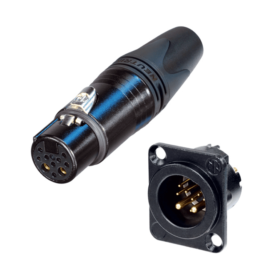 XLR DATA + POWER 10pin 8+2