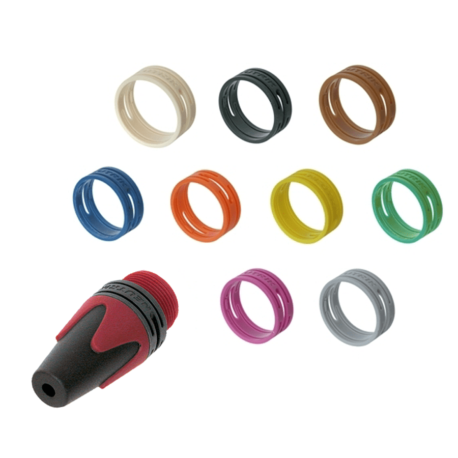 XLR kabeldeel kleurcoderingen