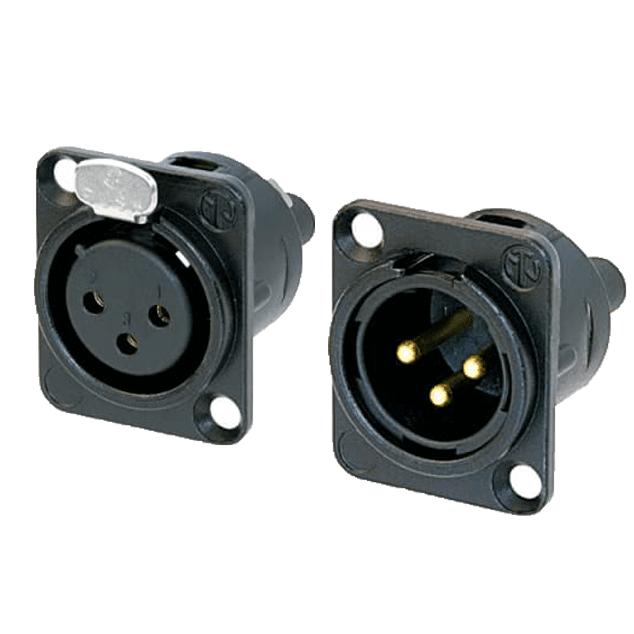 XLR chassisdeel schroef