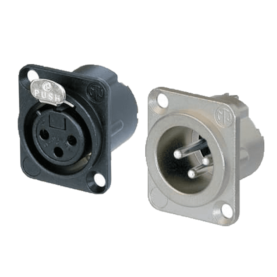 XLR chassisdeel krimp DLX_series