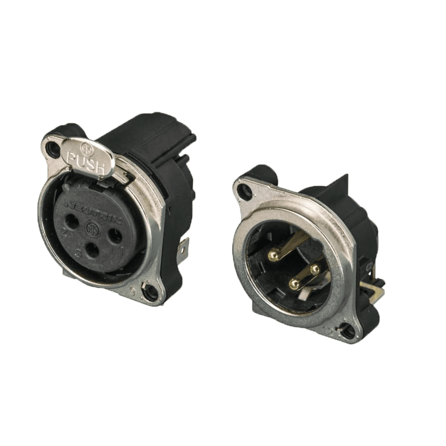 XLR chassisdeel PCB serie B