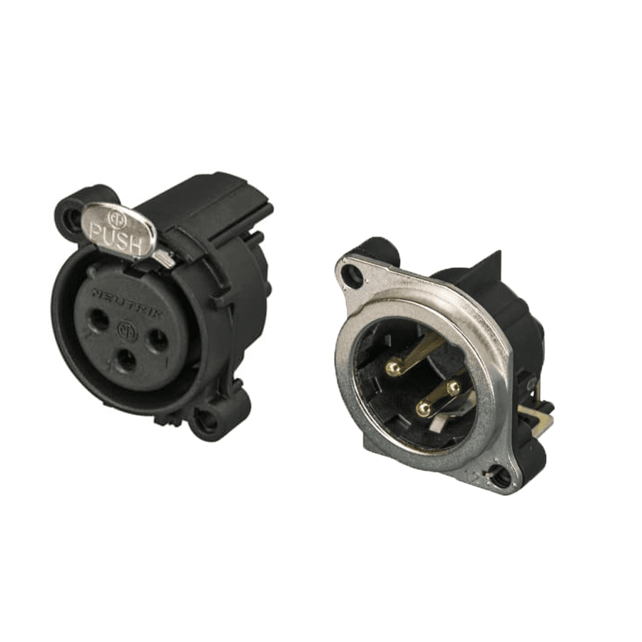XLR chassisdelen PCB