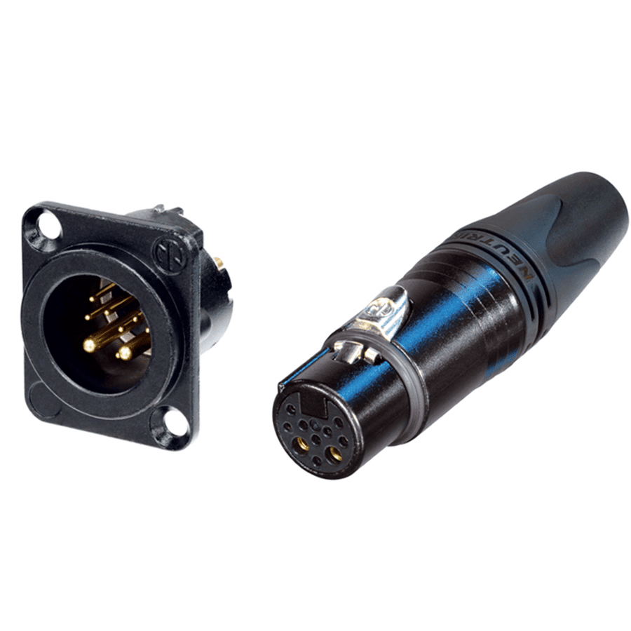 XLR DATA + POWER 10pin 8+2