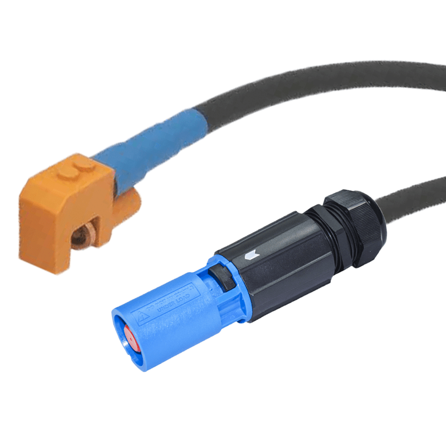 Railklemhouder met kabel