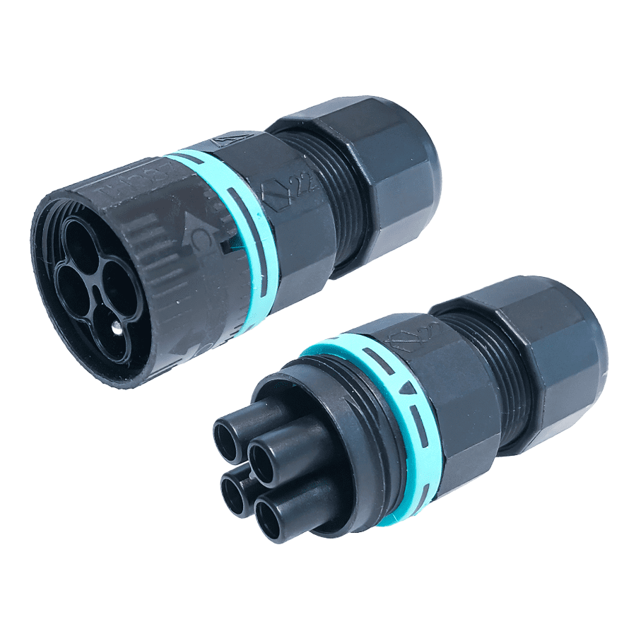 mini-TEEPLUG TH387 4/5pin 17.5A IP68 d23mm