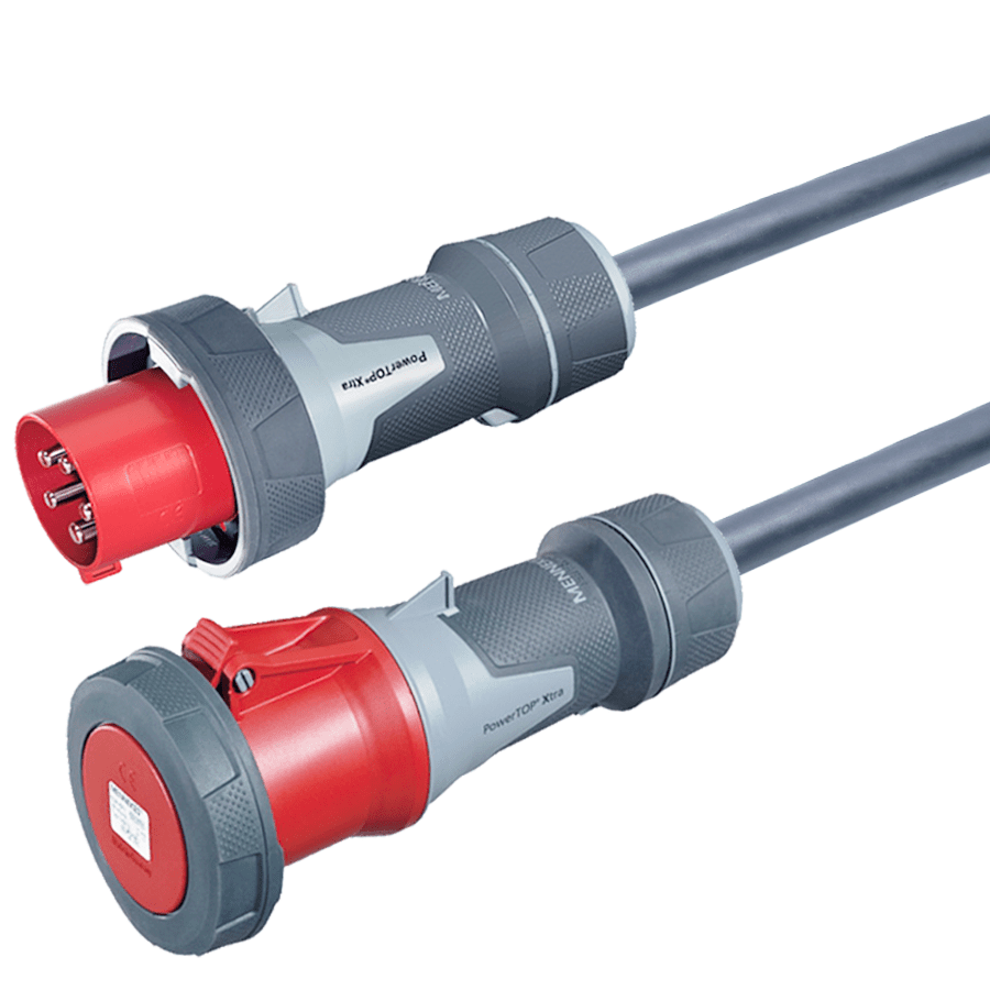 CEE 125A 400V 5p rood Mennekes verlengkabel