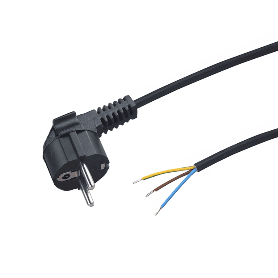 Klasse 1 H05VV-F PVC aangespoten 2p+aarde