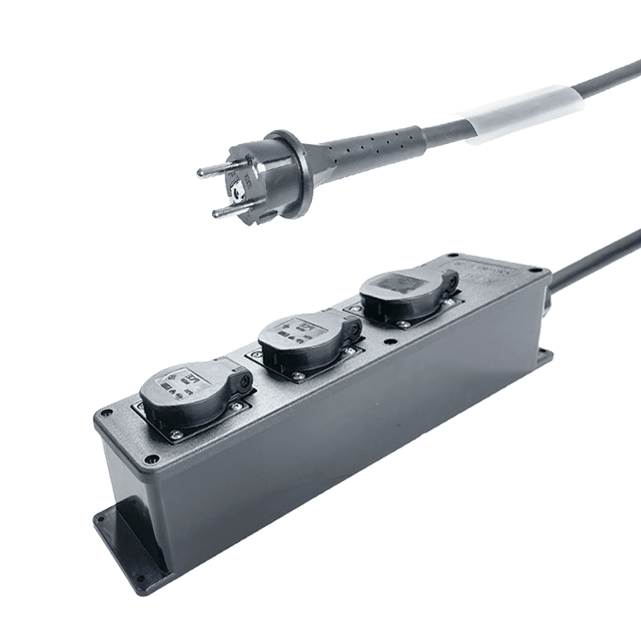 Verlengsnoer H07RN-F met 3-voudige contactdoos