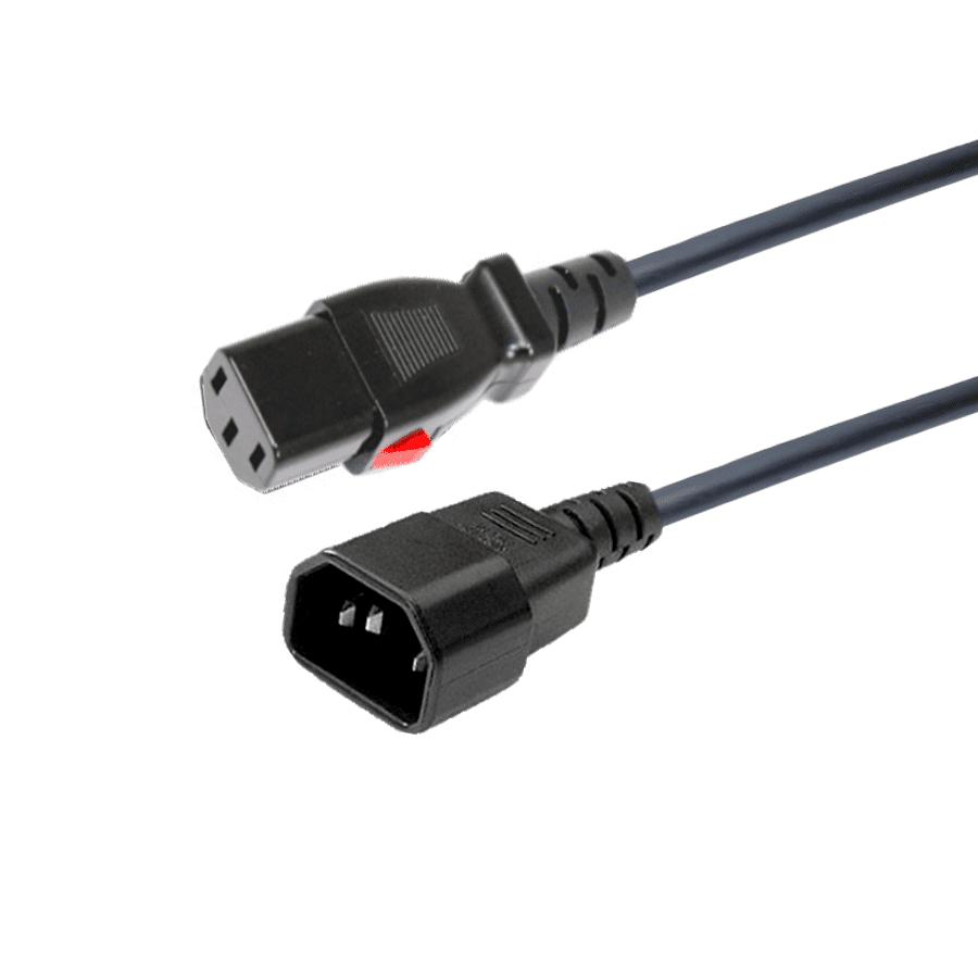 Netsnoer H05VV-F C14 naar C13 Lockable