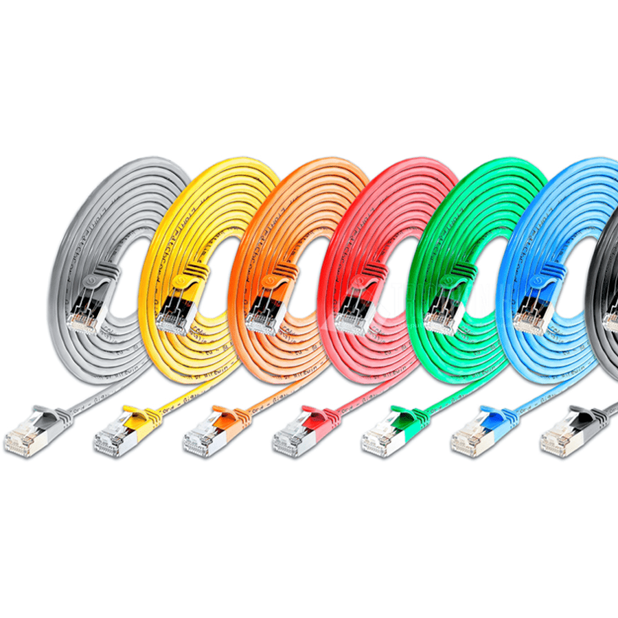 RJ45 patchkabel SLIM CAT6 FTP PVC AWG36 ROND LIGHT Ø 3.8mm