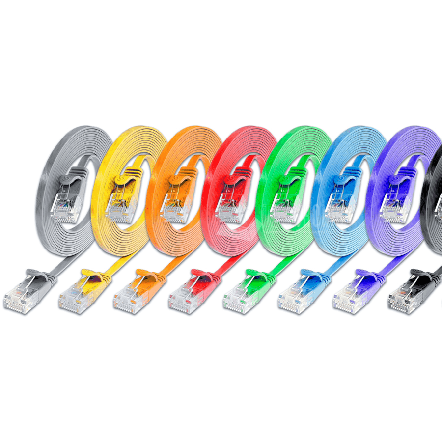 RJ45 patchkabel SLIM CAT6 UTP PVC AWG36 FLAT