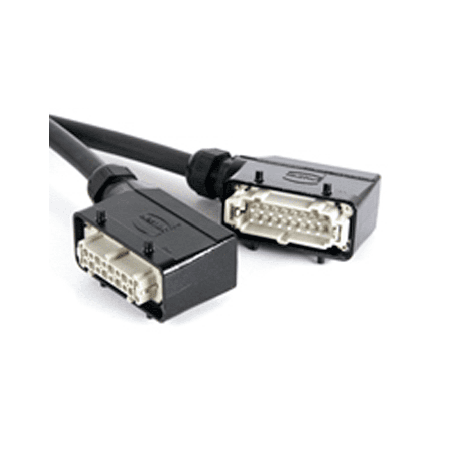 Multikabel Theater VV-F Harting Han E16 haaks