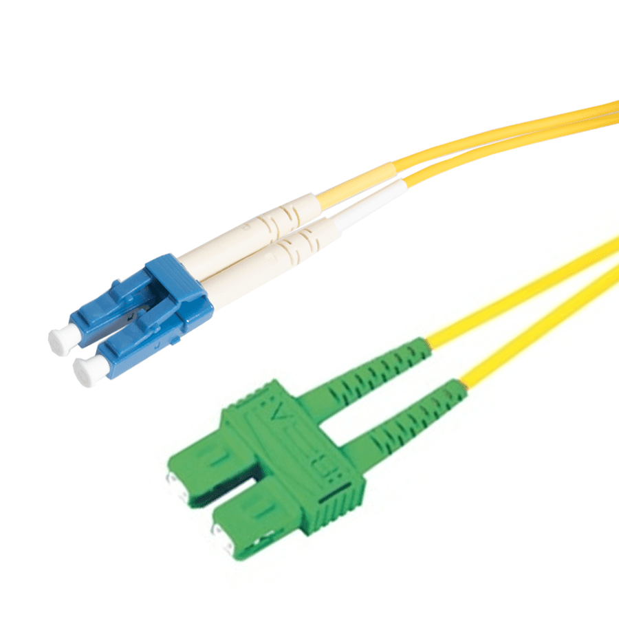 patchcord SingleMode Duplex LC-SCA  5.0m G652D Yellow d2mm Enhanced