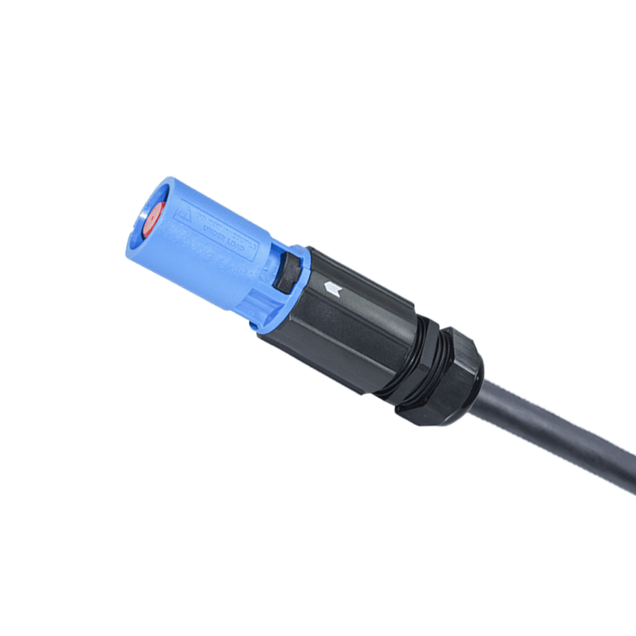 Powerline blokken en bekabeling