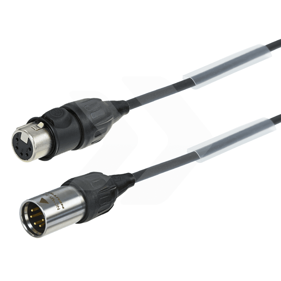 DMX-kabel PUR met Neutrik XLR 5p TOP