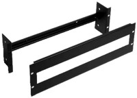 frontplaat 19inch 3HE-U voor automaten 24 module staal zwart
