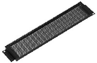 securitycover geperforeerd 19inch 2HE 24mm zwart