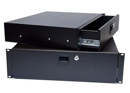 ladekast 19inch 3HE d360 met slot zwart