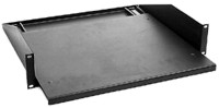 inlegsteun 19inch 2HE d370 zwart uitschuifbaar