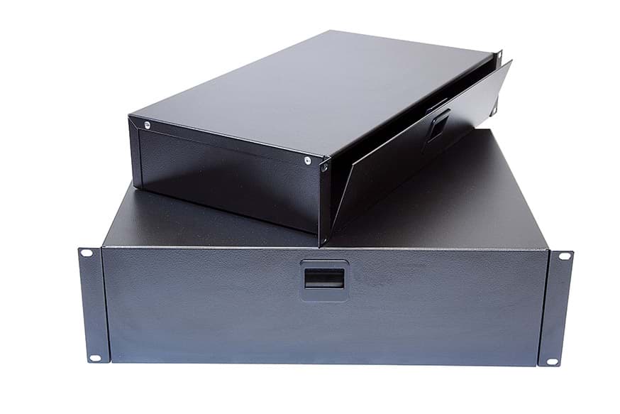 opbergvak 19inch 4HE d250mm zwart