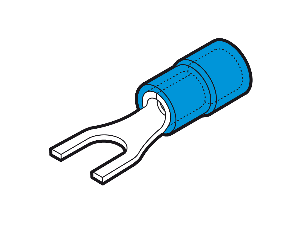 vorkkabelschoen geisoleerd 1.5-2.5mm2 blauw 13mm PVC VPE100