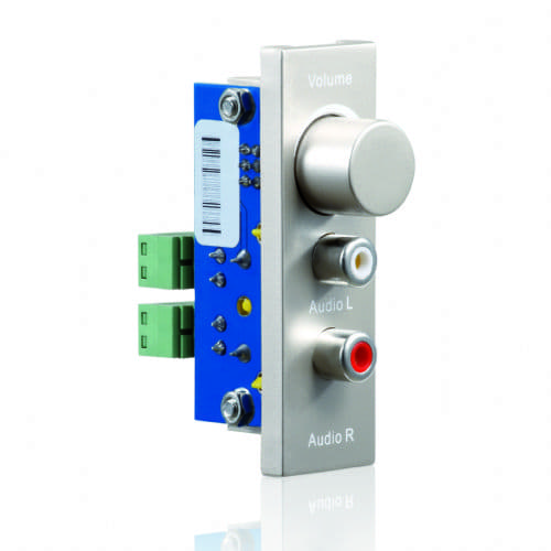 BossAV - RCA x2 + Volume Control Wallplate 1 slot