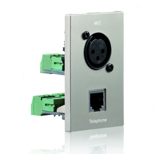 BossAV - XLR 3pin female + RJ11 Wallplate 1 slot