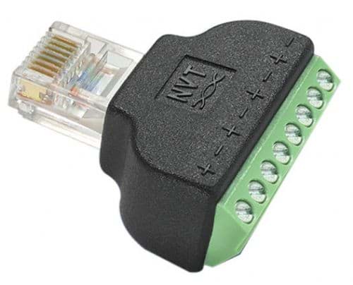 Smart Terminal RJ45 male to Screw Terminals