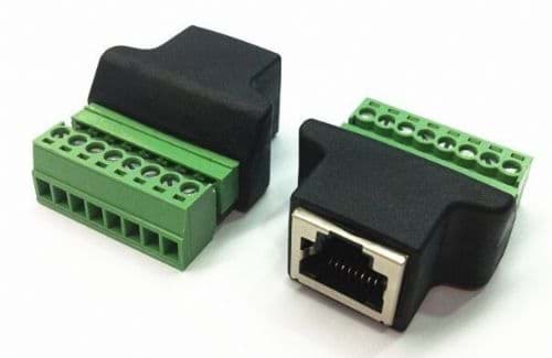 Smart Terminal RJ45 female to Screw Terminals