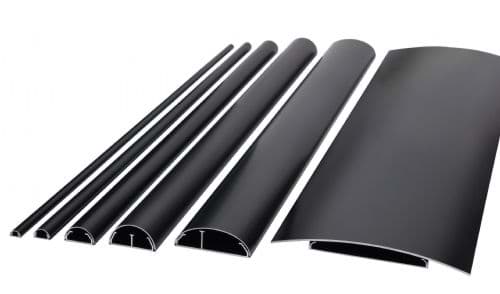 Cable Cover Aluminium Zwart 200mm 2,5m