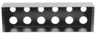 coverbox 3HE d=80mm 6xPG21+29 (voor 19inch frontplaat)