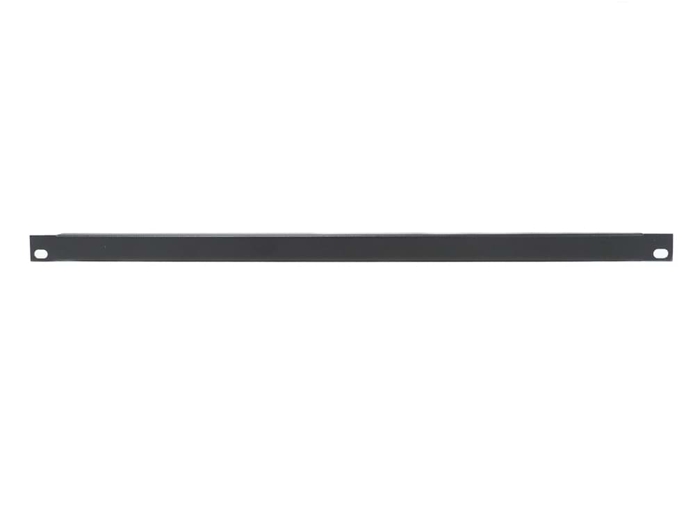 frontplaat 19inch 1/3HE-U blind staal zwart