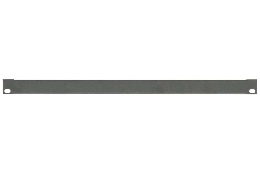 frontplaat 19inch 2/3HE-U blind staal zwart