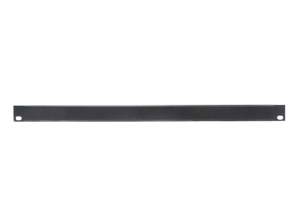 frontplaat 19inch 1/2HE-U blind aluminium zwart