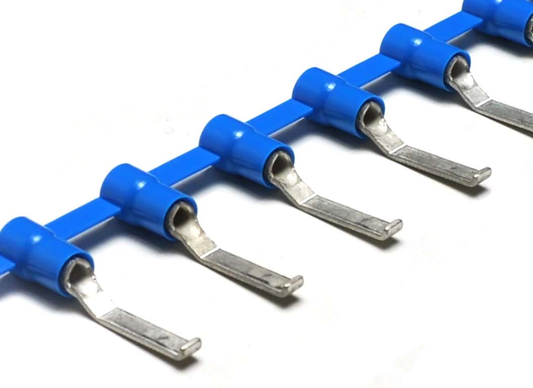 vlakstiftkabelschoen+LIP geisoleerd 0.25-1.5mm2 blauw 17.5x3mm BAND