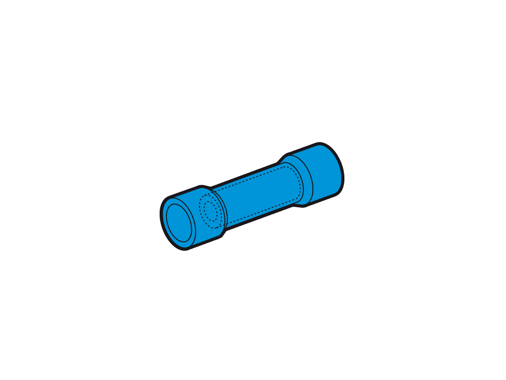 doorverbinder geisoleerd 1.5-2.5mm2 blauw PA6.6 VPE100