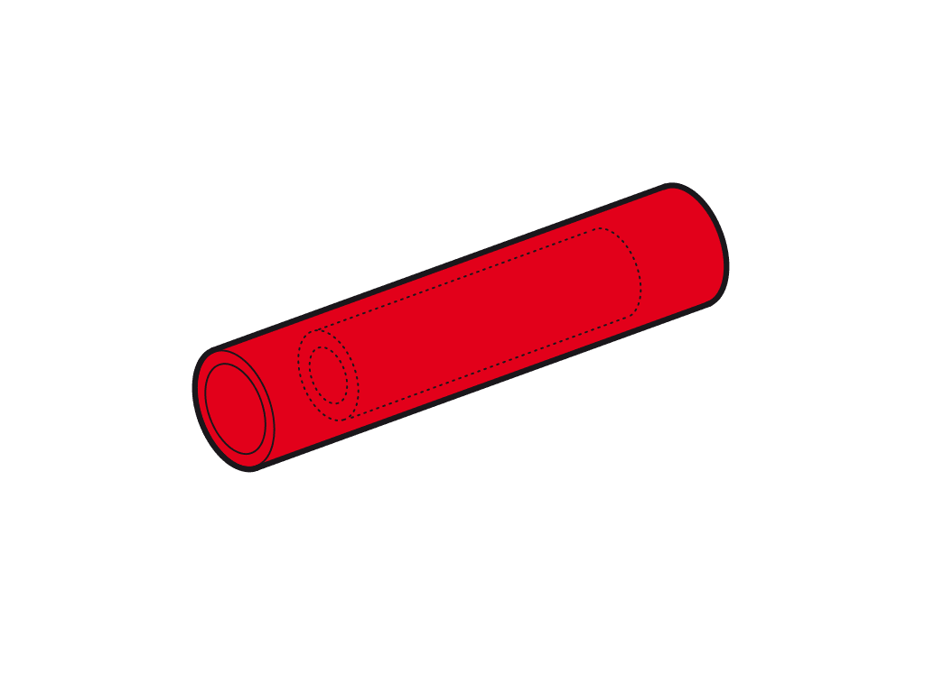 doorverbinder geisoleerd 10mm2 rood PA6.6 VPE100