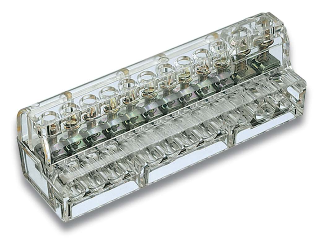 Verdeelblok 1F 100A  2x1.5-16+10x1-6mm2 Cembre
