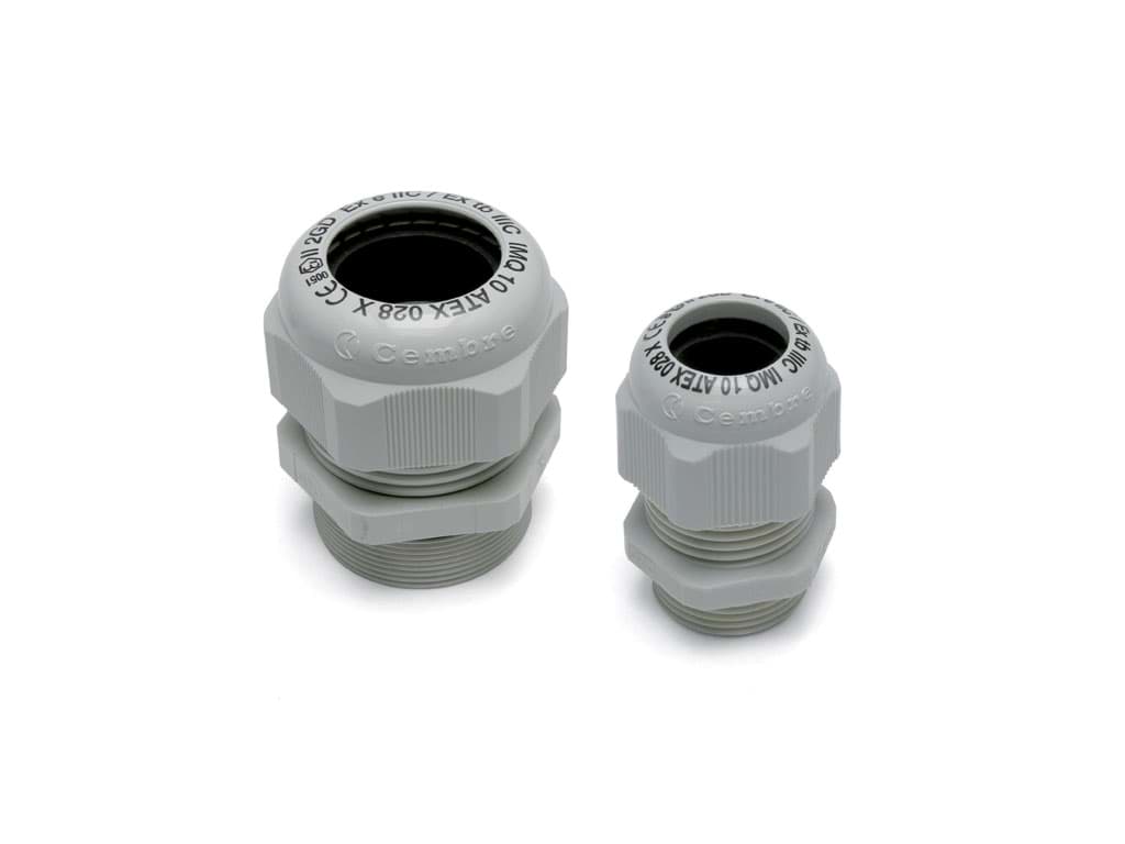MAXIBLOCK ATEX CABLE GLAND WITH EXTENDED THREAD PG13 POLYAMIDE PA6.6 L