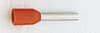 adereindhuls geisoleerd   1.0mm2 rood pen= 8mm PKD