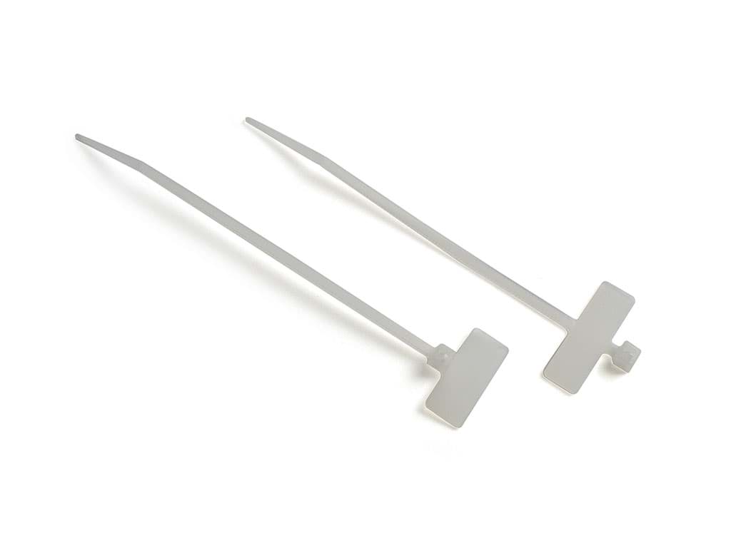 100MM.LENGH, 2,5MM.WIDTH, NATURAL PA6.6 POLYAMIDE MARKABLE CABLE TIE,