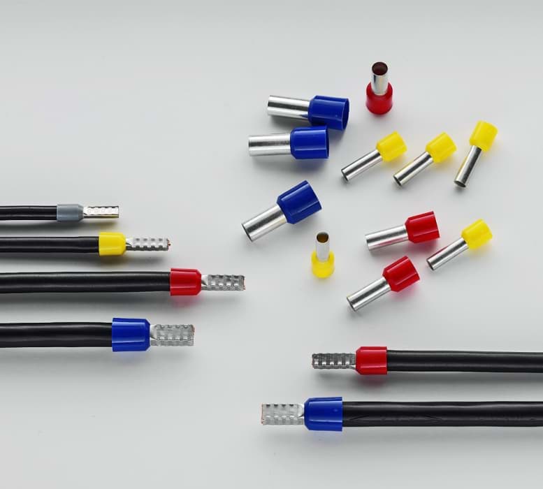 adereindhuls geisoleerd   2.5mm2 blauw pen=18mm ZK500 GLW