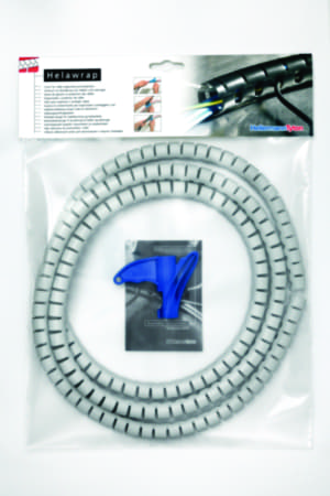 Helawrap kabelbundelslang d=25mm 2m+tool grijs