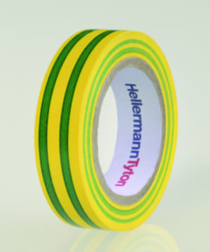 isolatietape 15mm 10m groen-geel