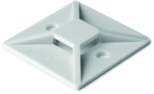 plakzadel 19.0x19.0x3.8mm wit