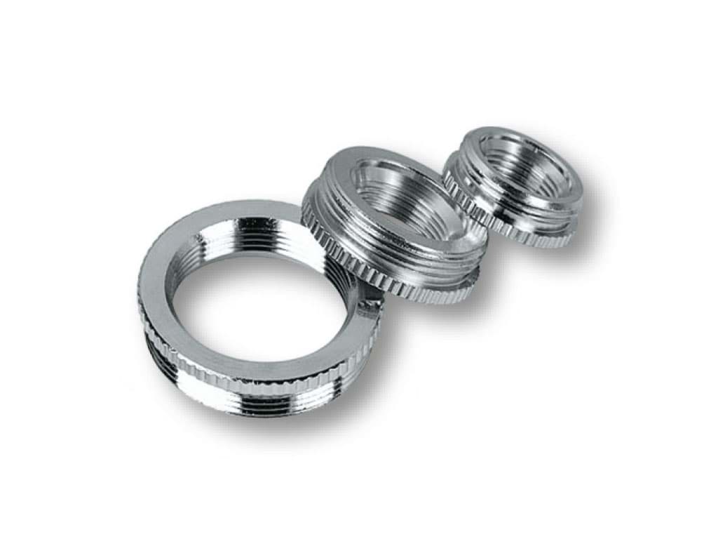 ENTRY THREAD REDUCER ADAPTER M16X1,5 TO M12X1,5 NICKEL PLATED BRASS