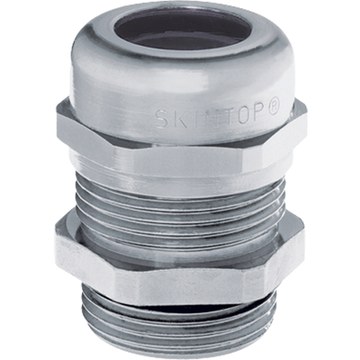 wartel messing IP68 M40 doorlaat 19-28mm tap=9mm nikkel Skintop