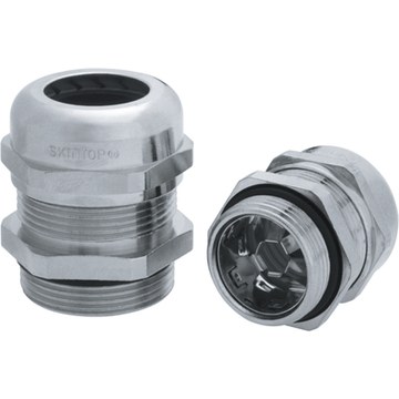 wartel EMC messing IP68 M32 doorlaat 11-21mm tap=7.0mm nikkel Skintop