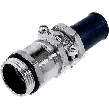 wartel+tule messing IP65 PG29 doorlaat 21-23mm tap=8mm nikkelSkindicht